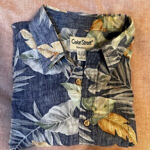 Cooke Street Blue Floral Men's Shirt